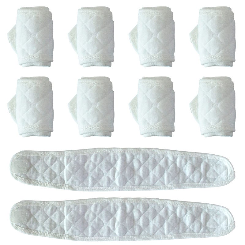 Topwon 10 Pcs Baby Belly Band Newborn Belly Binder Infant Umbilical Cord Band Belly Button Warp Registry Must Haves Gift Cotton - Image 1