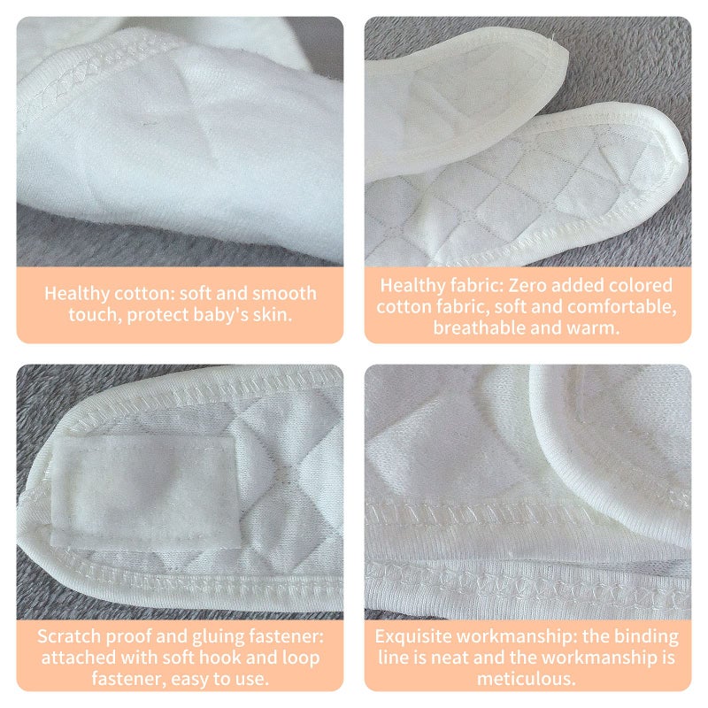 Topwon 10 Pcs Baby Belly Band Newborn Belly Binder Infant Umbilical Cord Band Belly Button Warp Registry Must Haves Gift Cotton - Image 4