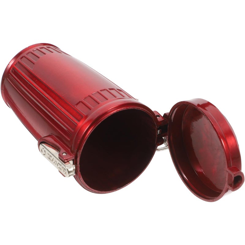 Portable Ashtray Keychain with Lid Mini Sealed Trash Can for Outdoor Travel Camping Smokers - Image 2