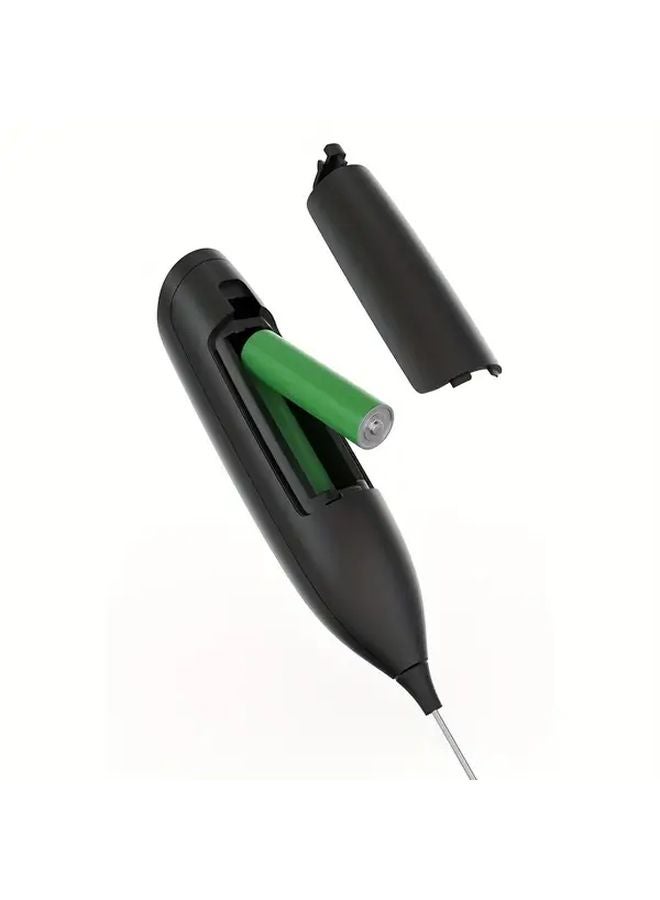 Electric Milk Frother Black Stand Battery Powered Mini Coffee Tea Maker - Image 5