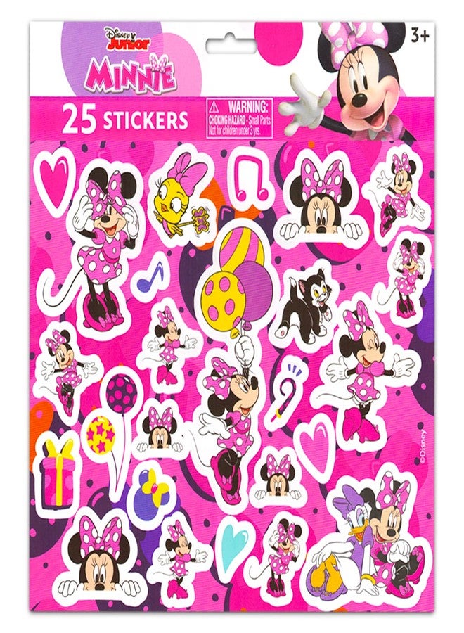 Minnie طقم إكسسوارات ميني ماوس - مجموعة شعر مكونة من 10 قطع مع أربطة، مشابك، ملصقات، حقيبة، والمزيد - Image 4