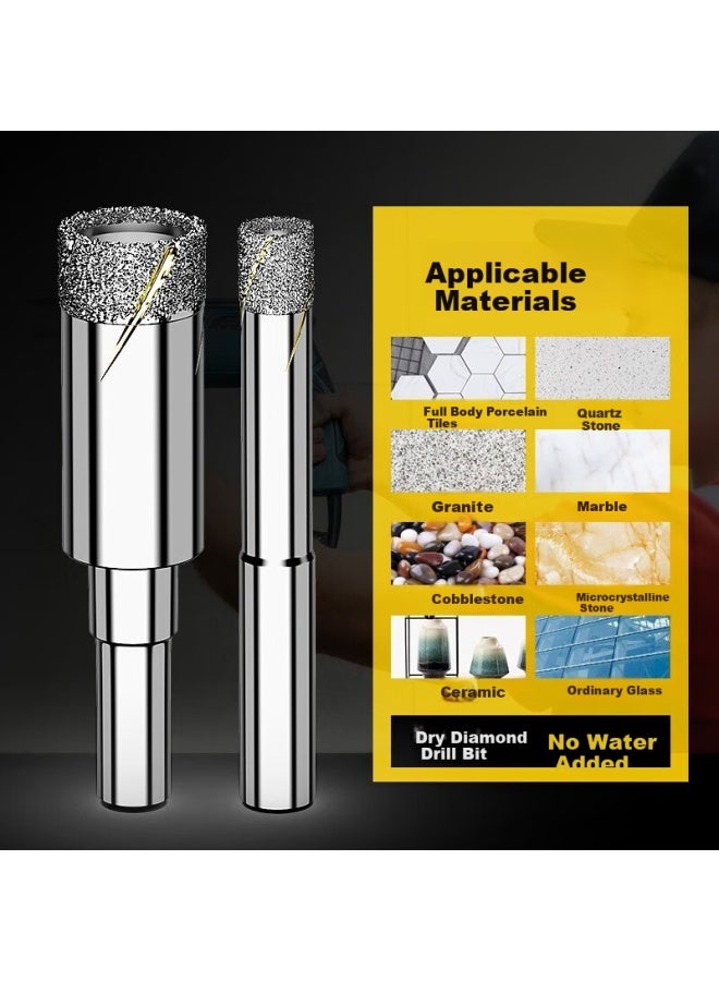 Huhao Glass Drill Bit, Dry Tile Hole Opener, Drilling Tool, 6mm 10 Full Ceramic, Specialized For Drilling Holes In Porcelain And Marble - Image 3