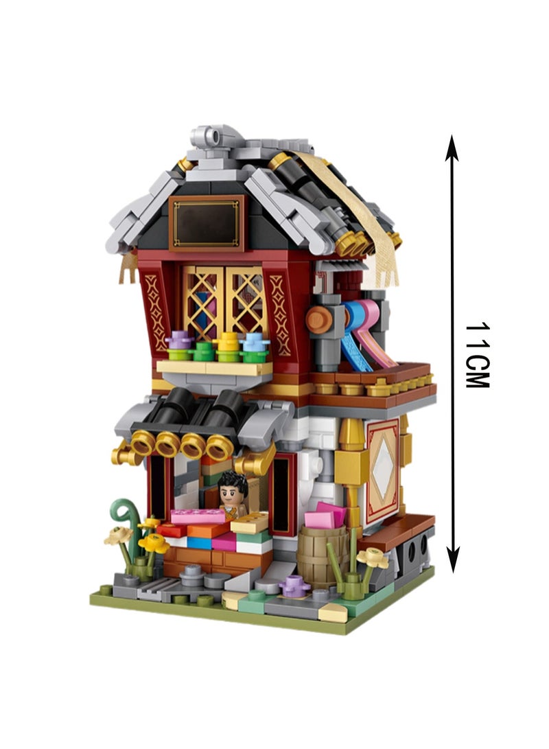 538pcs Cloth Shop Model Set Building Blocks Leisure Decompression Assembly Building Assembly Toys Children Adult Home Decorations - Image 2
