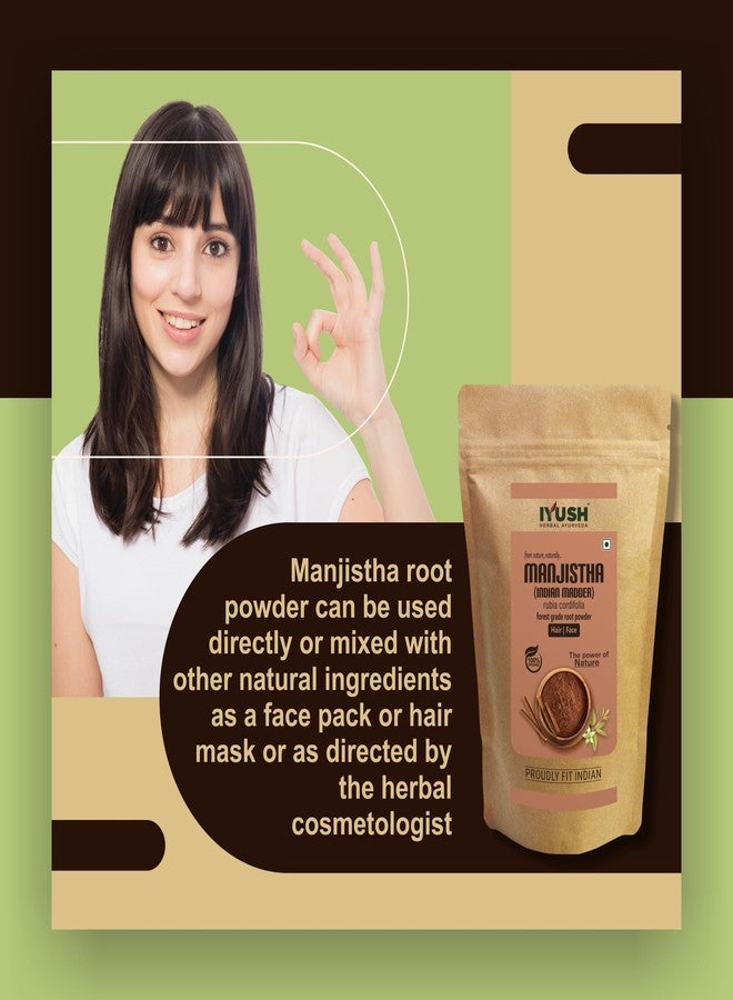 IYUSH Herbal Ayurveda Manjistha Powder - 400gm | Manjistha Powder for Skin Whitening | Manjistha Root Powder | Manjista Powder Organic | Manjistha Churnam | Skin Care & Hair Care | - Image 4