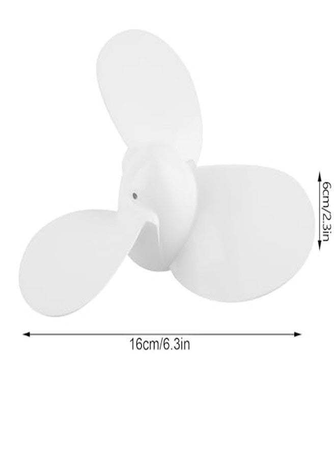 Aramox Boat Motor Propeller, 7 1/4 5-A 3 Blades Aluminum Boat Propeller Outboard Motor Marine Propeller Compatible for - Image 3