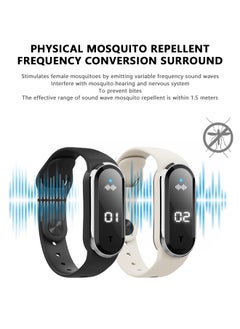 OULIYO Multifunction Electronic Anti Mosquito Repeller Wristband Watch with USB Charging Cable Suitable, Mosquito Repellent + Time + Step Counting + Temperature Measurement  - Image 2