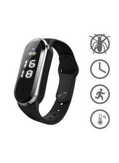 OULIYO Multifunction Electronic Anti Mosquito Repeller Wristband Watch with USB Charging Cable Suitable, Mosquito Repellent + Time + Step Counting + Temperature Measurement  - Image 1