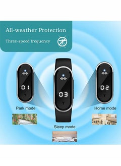 OULIYO Multifunction Electronic Anti Mosquito Repeller Wristband Watch with USB Charging Cable Suitable, Mosquito Repellent + Time + Step Counting + Temperature Measurement  - Image 3