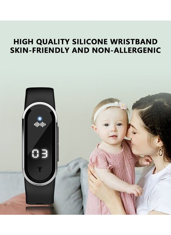 OULIYO - Multifunction Electronic Anti Mosquito Repeller Wristband Watch with USB Charging Cable Suitable, Mosquito Repellent + Time + Step Counting + Temperature Measurement - Image 1