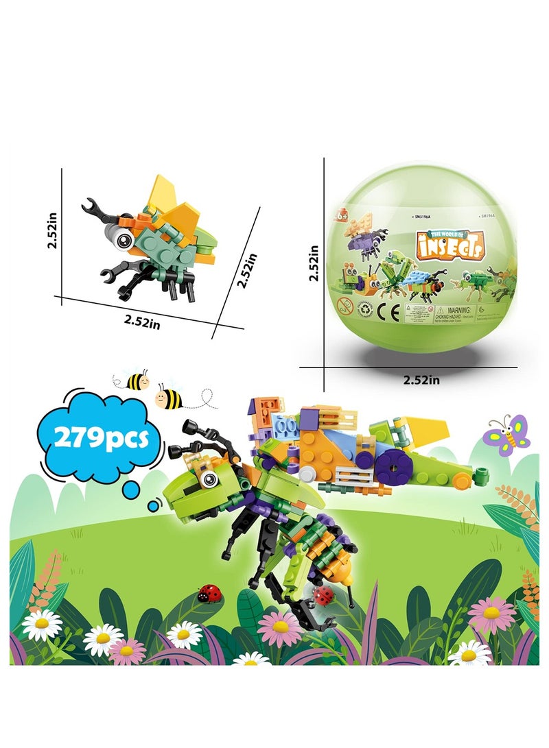 12 in 1 Animal Building Blocks Set Fun Party Favors for Kids Mini Insect Toys Perfect Gift for Boys and Girls - Image 3
