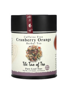 The Tao of Tea The Tao of Tea, Cranberry Orange Herbal Tea, Caffeine Free, 4 oz (114 g)  - Image 1