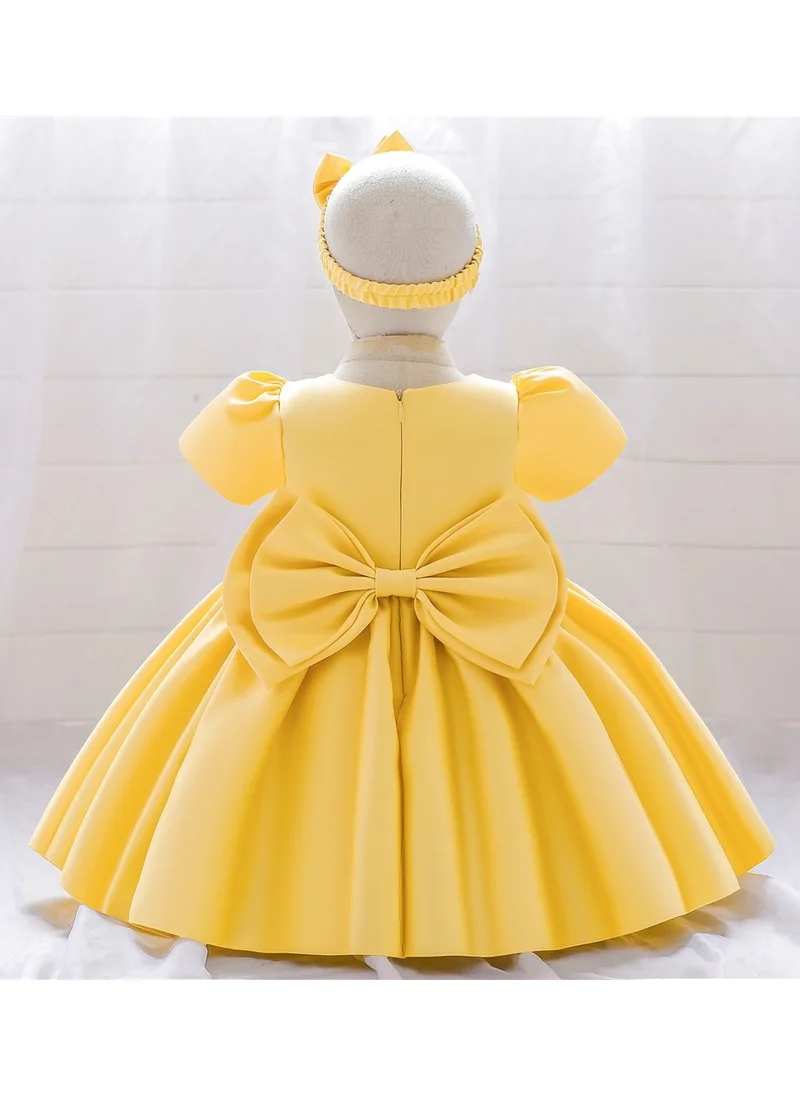 دىدانيالا Amy Party Dress Short Yellow Colour