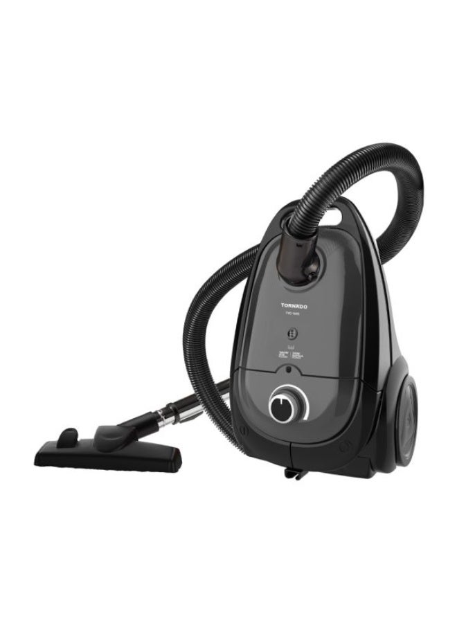Tornado 1600W Electric Vacuum Cleaner with Antibacterial Filter, Gray TVC-160SG