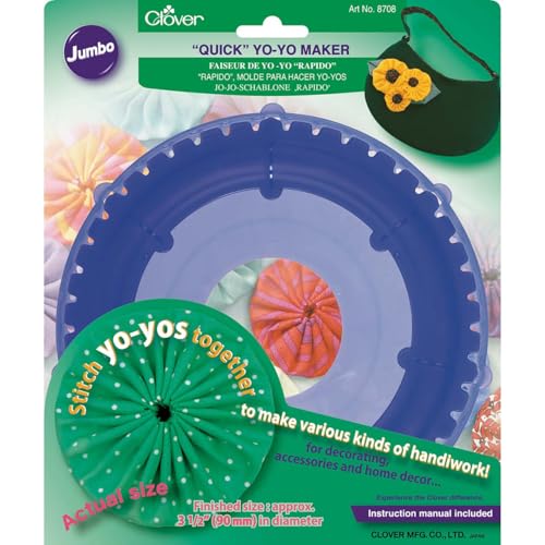 Clover 83020 Quick Yo Yo Maker-Jumbo Round 3-1/2" - Image 2