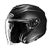 HJC i31 Solid Open Face Motorcycle Helmet DOT Approved Semi Flat Black XXLarge - Image 2
