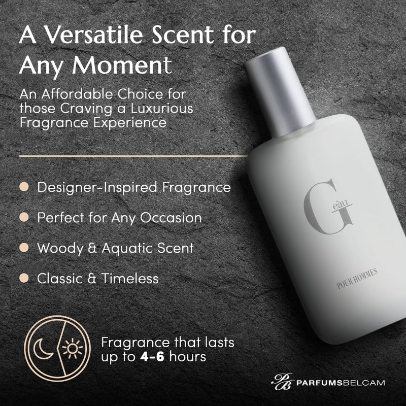 PB ParfumsBelcam عطر بيلكام جي أو، مستوحى من عطر المصمم، بخاخ ماء تواليت، 3.4 أونصة سائلة - Image 3