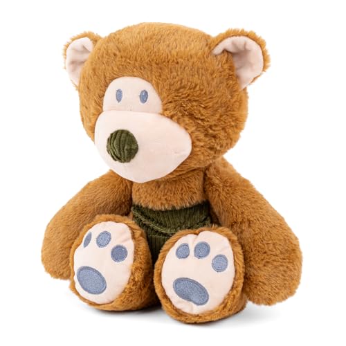 Mirada Cute Huggable Brown Bear with Pocket Plush Soft Toy | Dressed Stuffed Teddy for Baby Girls & Kids | Cute, Washable & Snuggly Gift for Raksha Bandhan/Birthday/Festivals - 25cm - Image 5