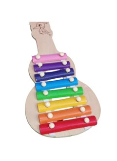 Generic Wooden Xylophone Toy for Kids Musical Toy with 8 Notes| Musical Toy 2 Sticks for Kids/Toddlers/Boys/Girls/Babies .First Musical Sound Instrument Toy Multi Colour  - Image 2