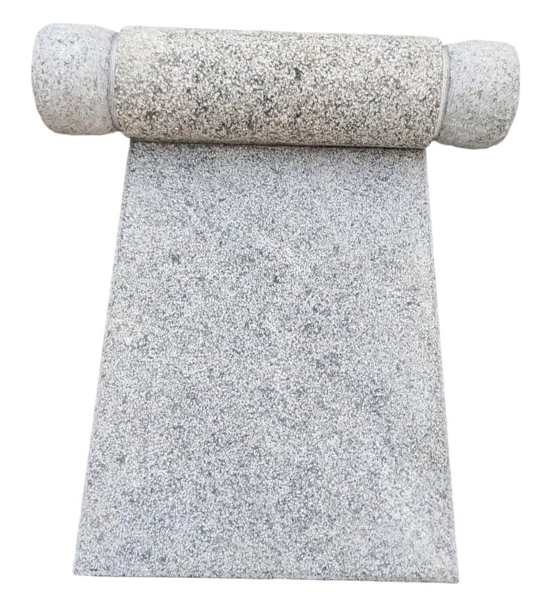 EZAHK EZAHK Granite Stone Mortar and Pestle Set 14x9 Inches Black Unpolished for Herbs and Spices  - Image 5