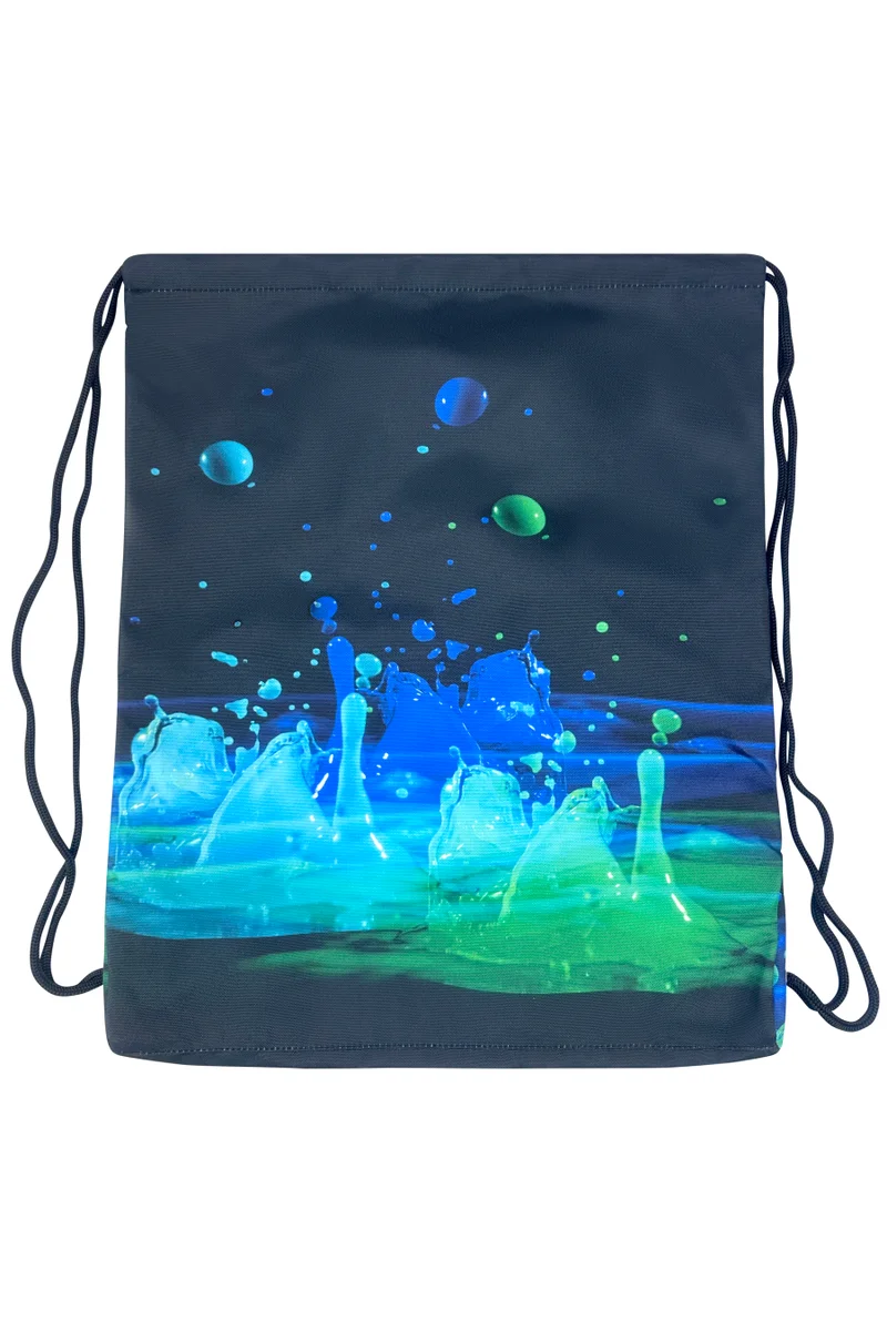 Just Hype HYPE Drawstring Bag Drawstring Sports Black 3D Droplets