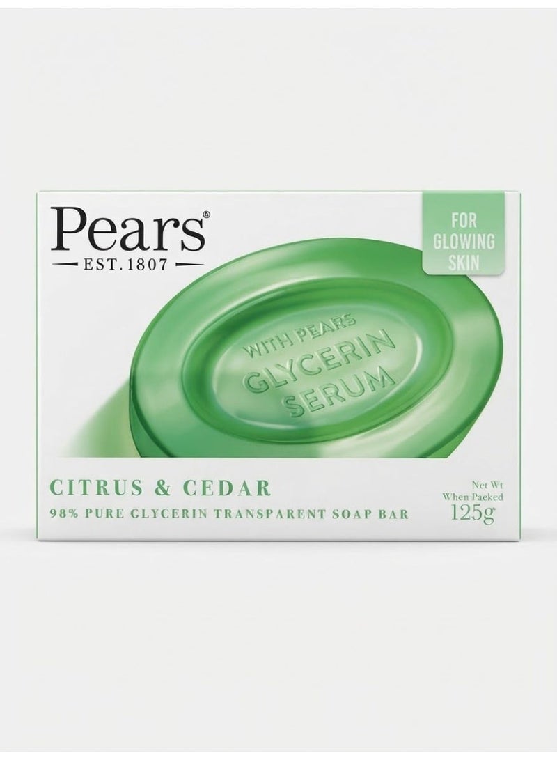 Pears Soap Oil Clear With Lemon Flower extract & 98% pure Glycerin,125g - Image 1