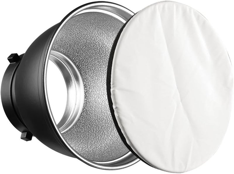 Heliora 7" Standard Reflector Diffuser Lamp Shade Dish with 20° /40°/ 60° Honeycomb Grid White Soft Cloth for Bowens Mount Studio Strobe Flash Light Speedlite - Image 5