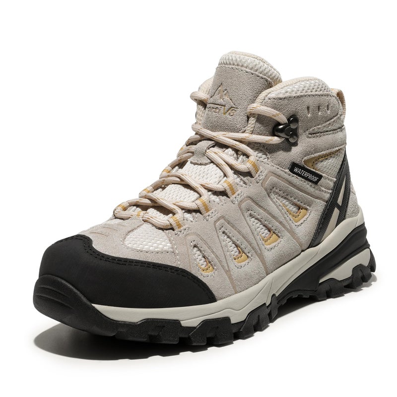NORTIV 8 Women's Waterproof Hiking Boots Outdoor Trekking Camping Trail Hiking Boot Seeker,Size 8,Taupe,Seeker - Image 1