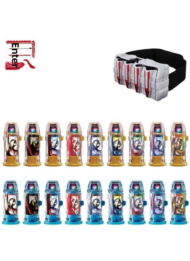 Generic - Jade Sublimation Children's Gift Luminous Capsule Jed's Claw Transformator Summoner Package Toy Glasses-Color:9 Luminous Capsules + Belt, Free Card - Image 1