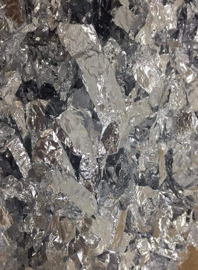 إتش إم دبليو رقائق فضية مقلدة عالية الوزن الجزيئي للتذهيب والرسم والفنون والحرف اليدوية وفنون تزيين الأظافر - 5 غرام - Image 3