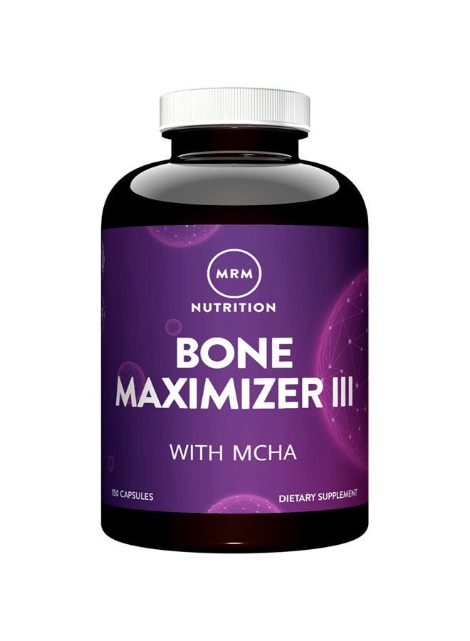 MRM Nutrition Bone Maximizer® III | with MCHA + Vitamin D3 + Vitamin K2 | Bone Health | High Potency | Key Vitamins and Minerals for Bones | 50 Servings - Image 1