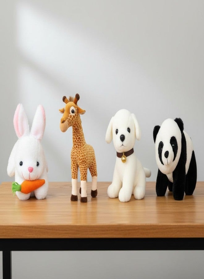 Future Shop Pack of 4 Elegant Soft Toys Combo Plush Stuffed Animals (Rabbit-Griffe-White Dog-Penguin)