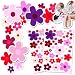 Amabro 70 PCS Flowers Car Stickers Set Car Decals Bicycle Sticker Motorcycle Bus Scooter Vinyl Waterproof Stickers Outdoor for Window Journal Planner Laptop Luggage Decoration - Image 2