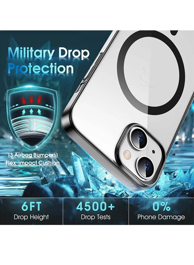 روك بو اي فون 14 زائد 6.7 بوصة الهاتف المحمول حالة متوافق مع magsafe ماتي المغناطيسي الهاتف المحمول حالة ، تنطبق على اي فون 14 زائد 6.1 بوصة ، بعد إسقاط اختبار الصدمة الهاتف المحمول حالة - Image 3