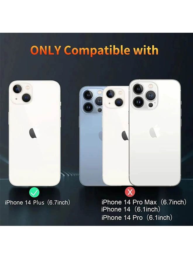 روك بو اي فون 14 زائد 6.7 بوصة الهاتف المحمول حالة متوافق مع magsafe ماتي المغناطيسي الهاتف المحمول حالة ، تنطبق على اي فون 14 زائد 6.1 بوصة ، بعد إسقاط اختبار الصدمة الهاتف المحمول حالة - Image 2