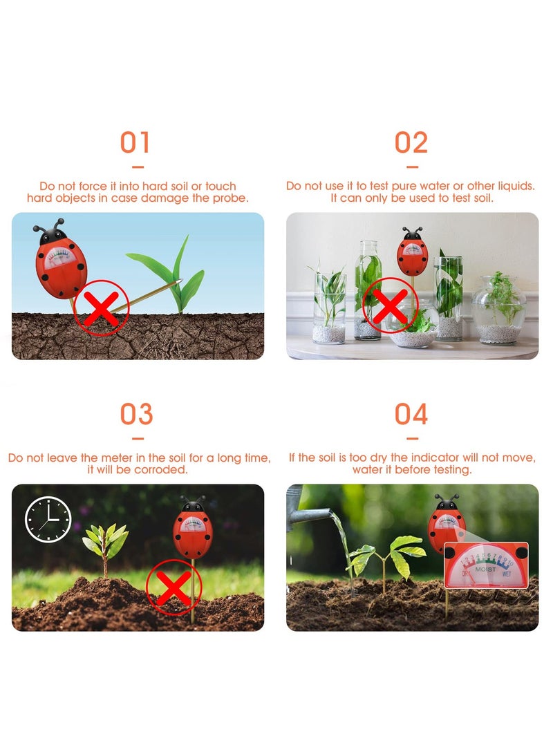 سيوسي Soil Moisture Meter, Plant Moisture Meter, Soil Hygrometer Sensor for Gardening, Farming, Indoor, and Outdoor Plants, Plant Water Monitor Gardening Gifts, No Batteries Required, 2-Pack - Image 4