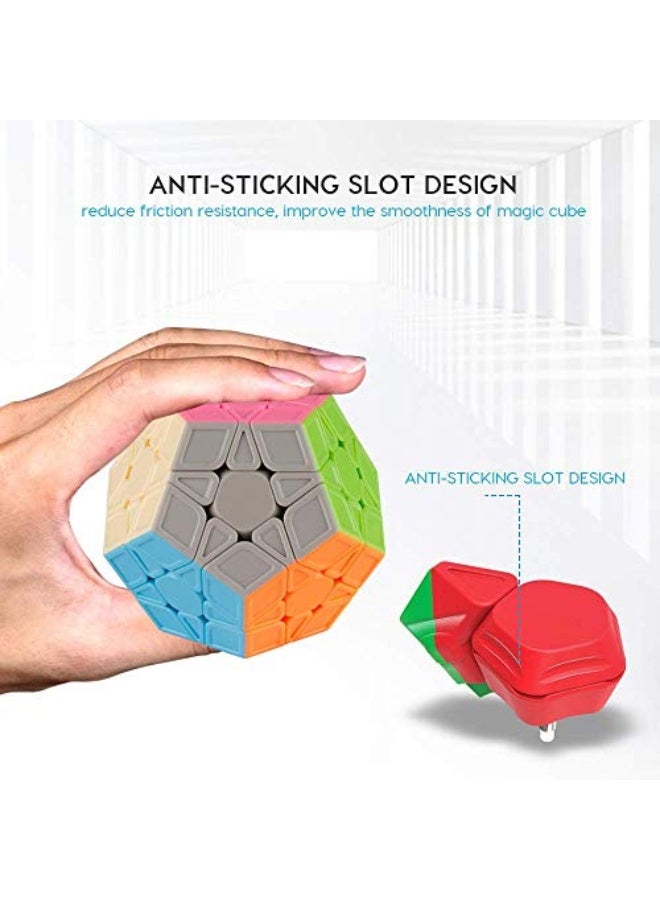 كي يي كوغام كيوي مگامينكس مكعب بدون ملصقات مزدوج الأبعاد بتصميم مقبض سرعة مكعب لعبة أحجية (إصدار كيهينغ S) - Image 2