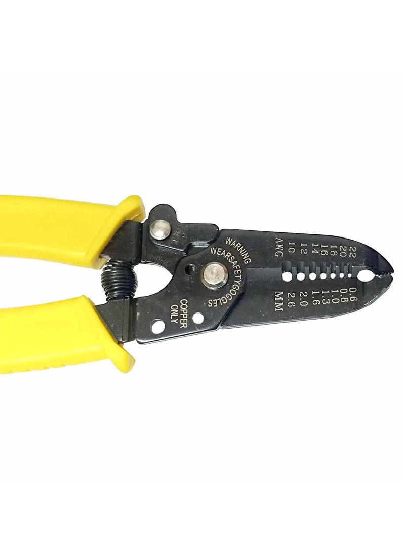 uptodateproducts - Uptodateproducts 1022 AWG Wire Stripper Cutter Wire Stripping Tool And MultiFunction Hand Tool Multifunction 7 in 1 Wire Stripper - Image 1