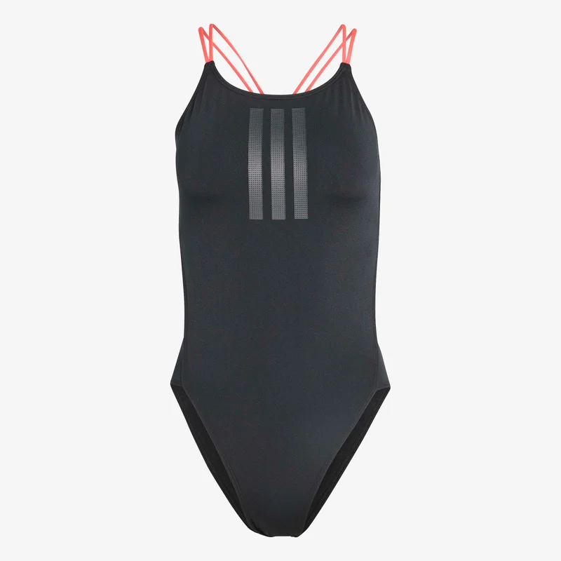 RIPSTREAM 3-STRIPES TIE BACK SWIMSUIT