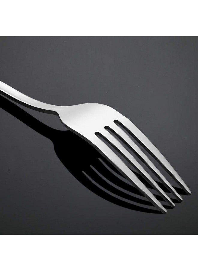 Briout Forks Silverware, Dinner Forks 8 Inches, Briout Forks Set of 12 Premium Food Grade Stainless Steel Forks for Home Kitchen Party Restaurant, Mirror Polished Dishwasher Safe - Image 4