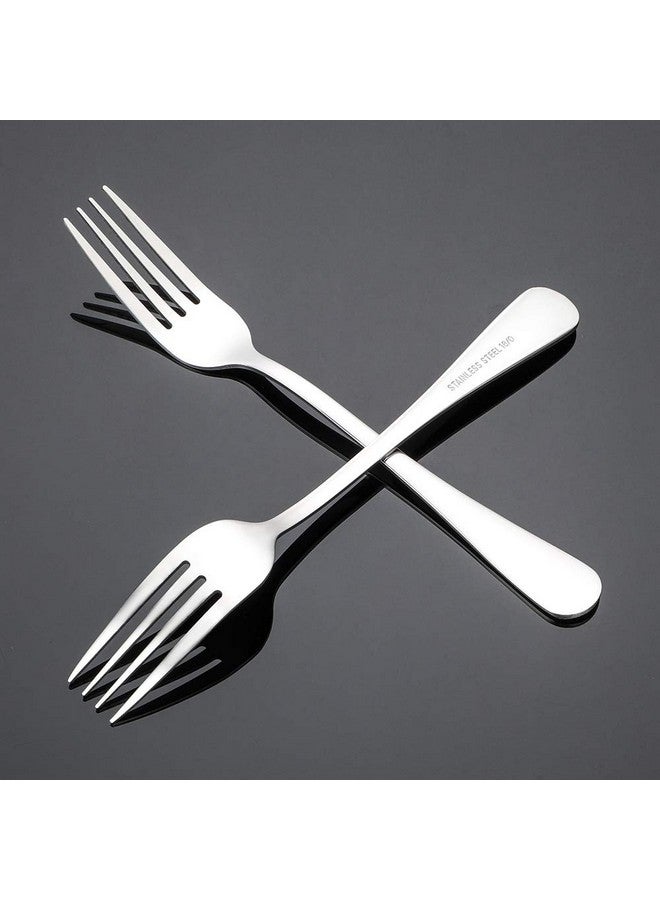 Briout Forks Silverware, Dinner Forks 8 Inches, Briout Forks Set of 12 Premium Food Grade Stainless Steel Forks for Home Kitchen Party Restaurant, Mirror Polished Dishwasher Safe - Image 3