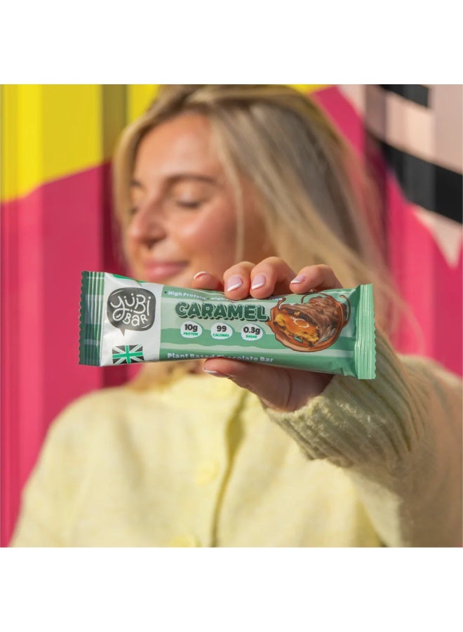 Yubi Bar Vegan Caramel Protein Bars – 12 x 35 g (Total 420 g) – 99 Calories, High Protein & Fibre, Low Sugar, Gluten & Dairy-Free Snack, Made in UK - Image 4