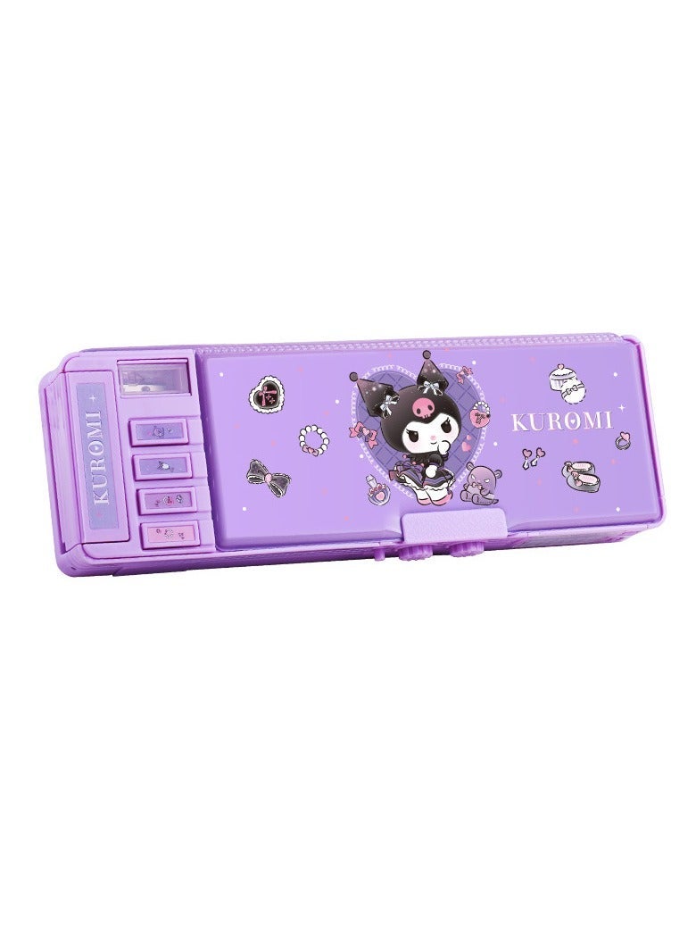 general Kuromi Multifunctional Pencil Case, Pencil Case for Boys and Girls, Cute Kuromi Organisation Stationery Box, Best Gift for Kids and Teenagers - Image 1