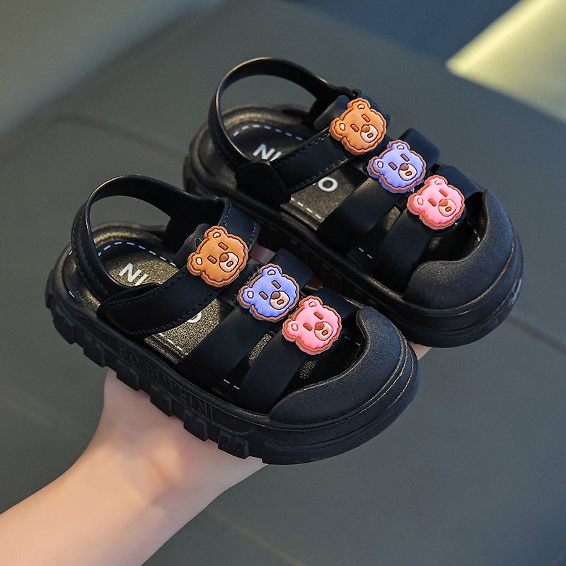 New Children'S Slippers Summer Girls Boys Slide Soft Bottom Cartoon Baby Sandals - Image 1