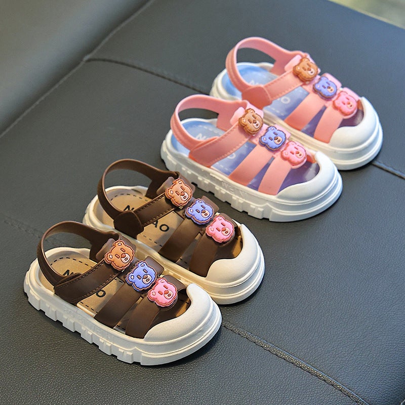 New Children'S Slippers Summer Girls Boys Slide Soft Bottom Cartoon Baby Sandals - Image 4