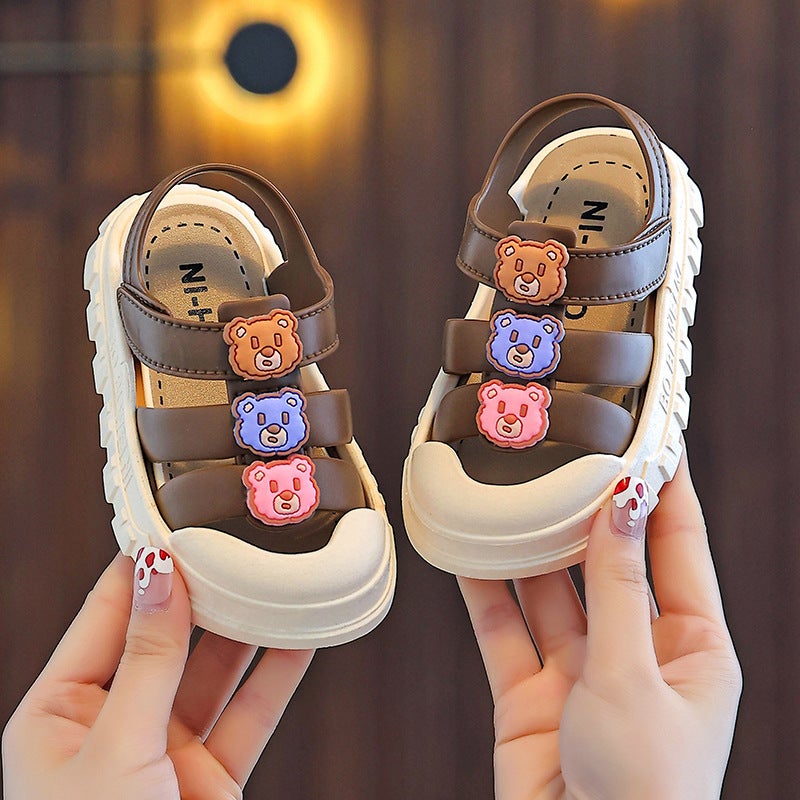 New Children'S Slippers Summer Girls Boys Slide Soft Bottom Cartoon Baby Sandals - Image 2