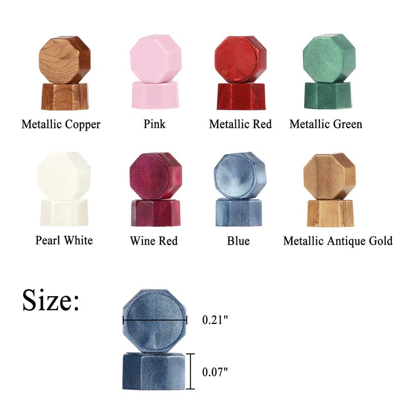 Yoption 360 Pcs Blue Sealing Wax Beads Set for Wax Seal Stamp with Candles and Melting Spoon - Image 4