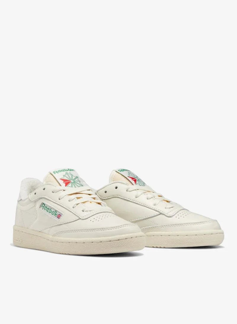 Reebok Chalk/Alabaster/Glen Green Reebok Club C 85 Vintage Women's Shoes for Women | Best Price UAE