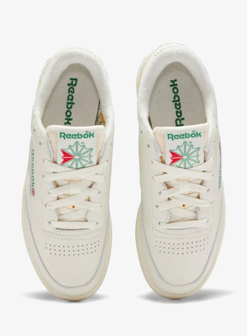 Reebok Chalk/Alabaster/Glen Green Reebok Club C 85 Vintage Women's Shoes for Women | Best Price UAE