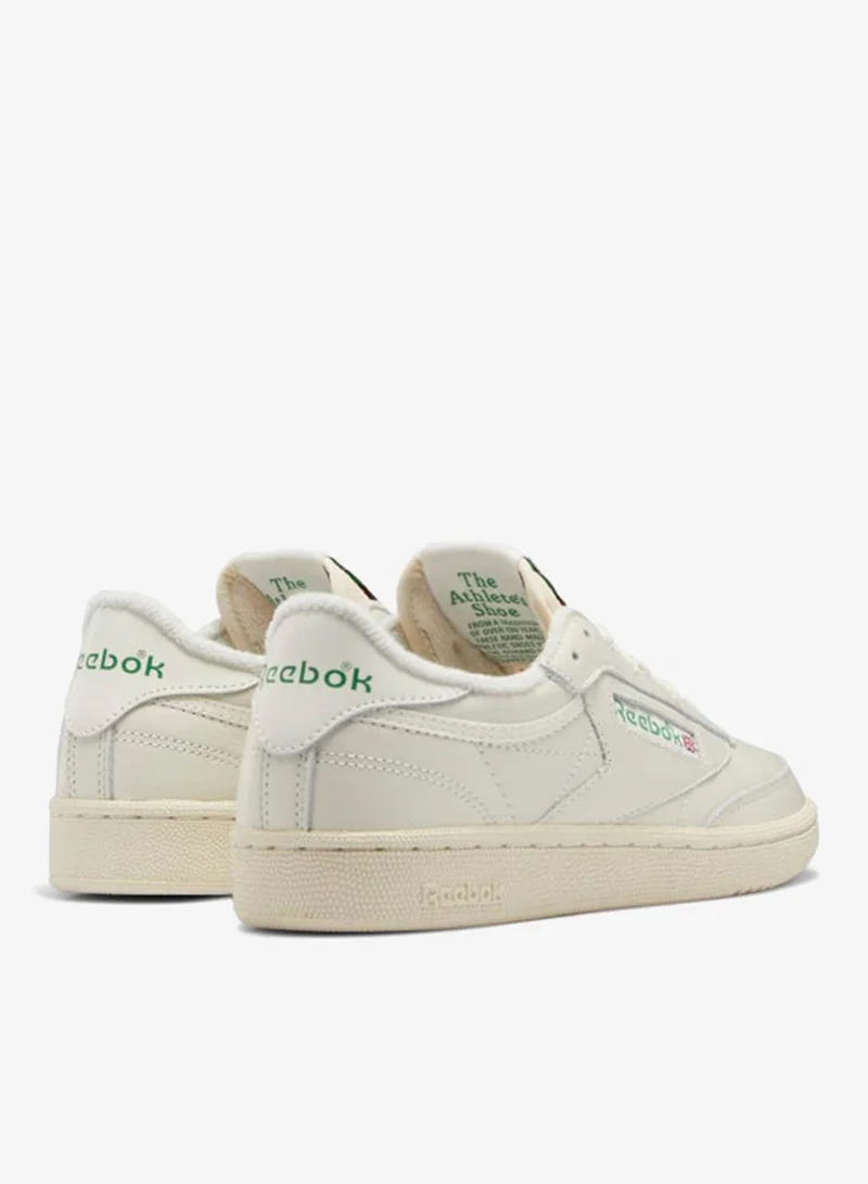 Reebok Chalk/Alabaster/Glen Green Reebok Club C 85 Vintage Women's Shoes for Women | Best Price UAE