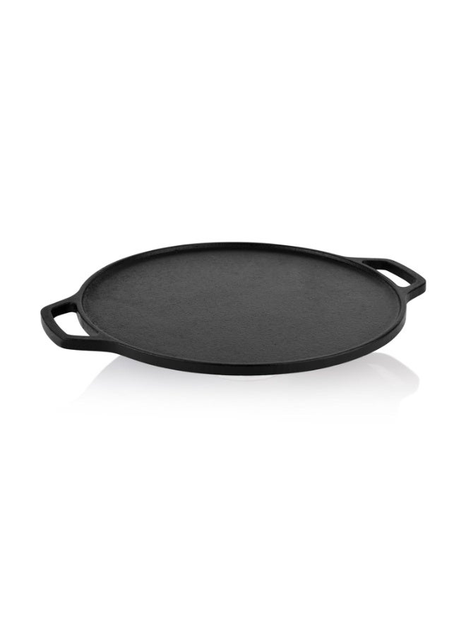Embassy Premium Cast Iron Flat Dosa Tawa/Griddle, Pre-Seasoned Cookware, 12 Inches / 30 Cms - Image 1
